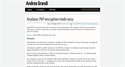 Desktop Screenshot of andreagrandi.it